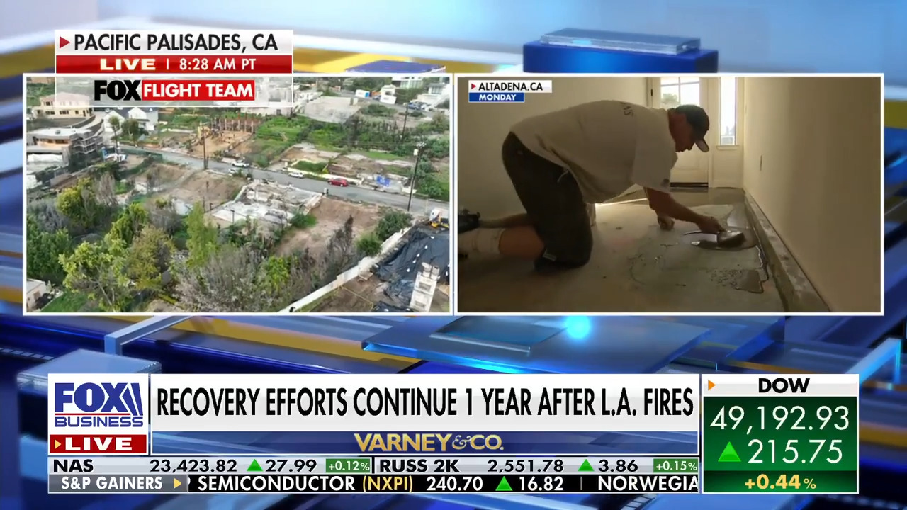 Um ano após incêndios, moradores de Los Angeles ainda lutam para reconstruir casas e negócios