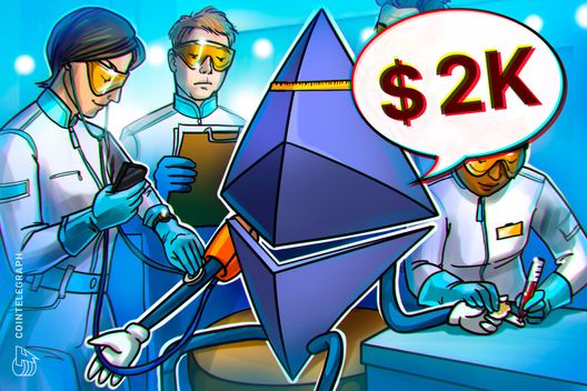 Ethereum volta a superar US$ 2.000 após alta de volatilidade e sinalização de fundo técnico - Imagem do artigo original