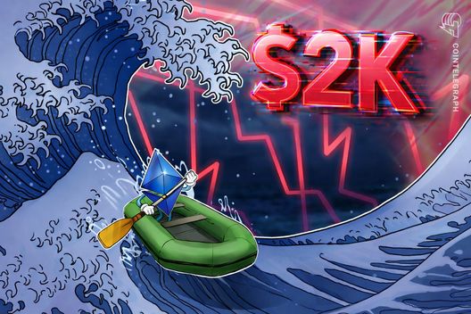 Ether cai abaixo de US$ 2.000 e analistas apontam risco de correção mais profunda - Imagem do artigo original