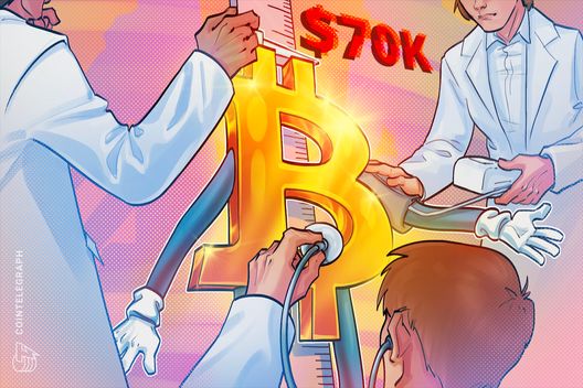 Queda da alavancagem expõe shorts de Bitcoin acima de US$ 70 mil ao risco de liquidação - Imagem do artigo original