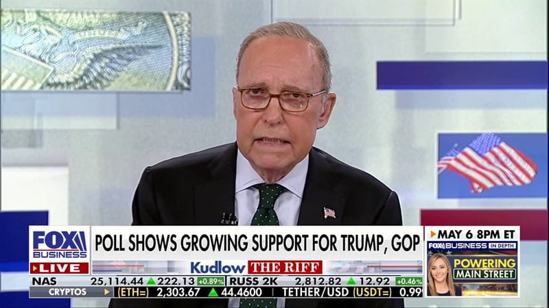 Pesquisa Harvard-Harris revela preferência por Donald Trump e Partido Republicano em questões-chave, afirma Larry Kudlow - Imagem do artigo original