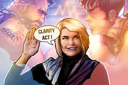 China pode ditar regras das criptos se Congresso dos EUA travar o CLARITY Act, alerta senadora - Imagem do artigo original