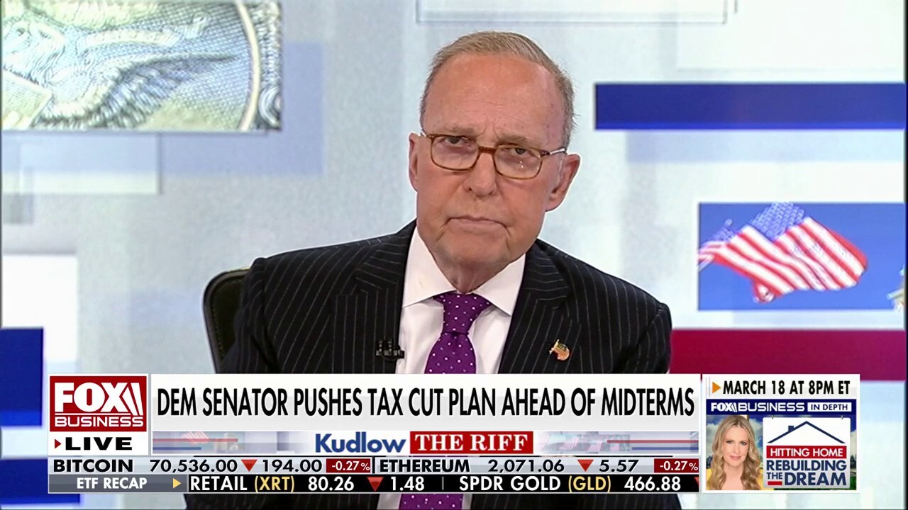 Larry Kudlow critica proposta de senadores democratas para isentar renda de até US$ 75 mil e elevar impostos sobre mais ricos - Imagem do artigo original