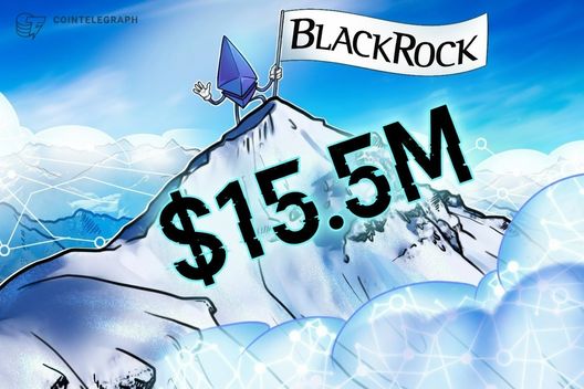 ETF de Ether com staking da BlackRock movimenta US$ 15,5 milhões no primeiro dia - Imagem do artigo original
