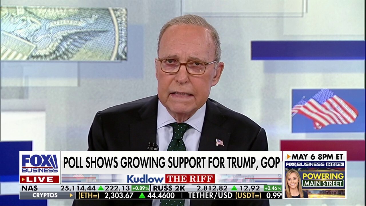 Pesquisa Harvard-Harris revela preferência por Donald Trump e Partido Republicano em questões-chave, afirma Larry Kudlow - Imagem do artigo original