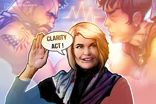 China pode ditar regras das criptos se Congresso dos EUA travar o CLARITY Act, alerta senadora - Imagem do artigo original