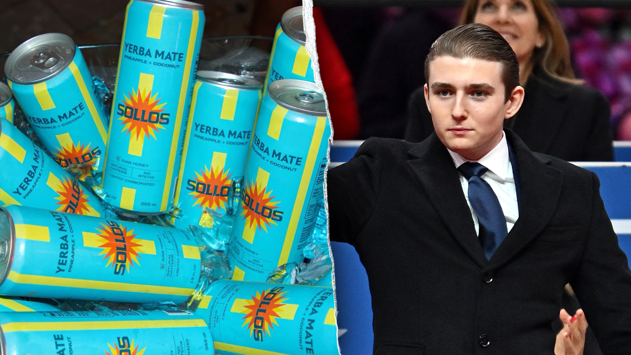 Marca de bebida ligada a Barron Trump estreia chá mate orgânico com toque tropical
